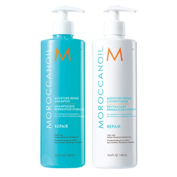 Shampoo ja hoitoaine käsitellyille ja vaurioituneille hiuksille
