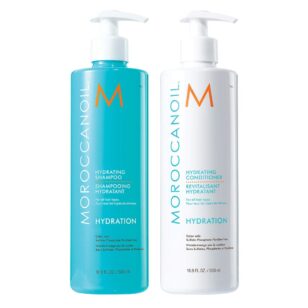 Kuivien hiusten kosteuttava hoitoaine ja shampoo 500ml duo