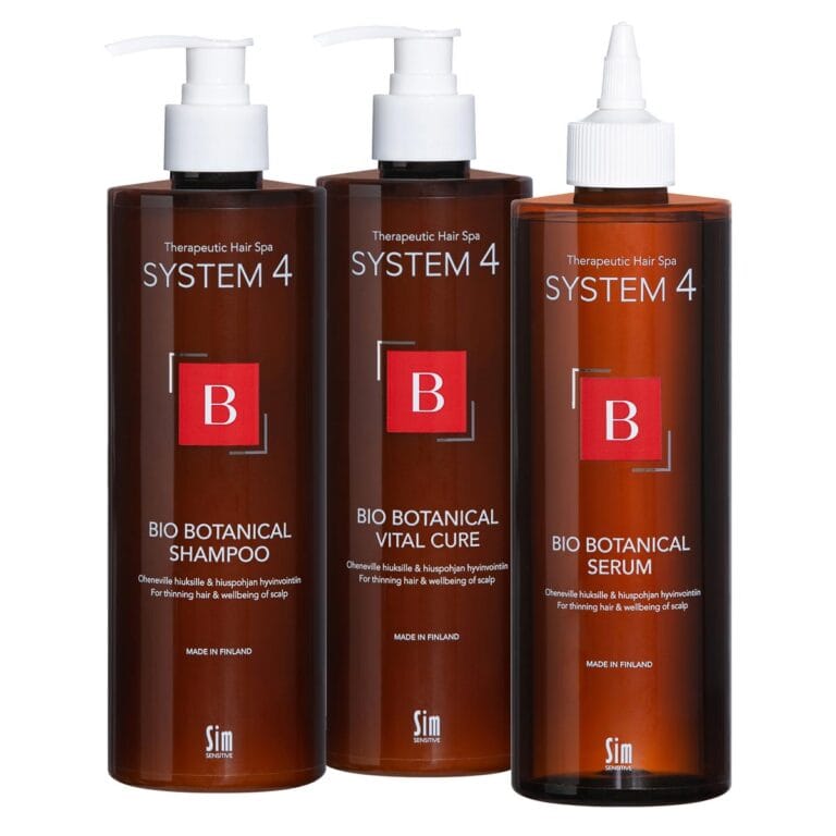 Sim System 4 hoitotuotteet hiuspohjan hyvinvointiin - Villikihara