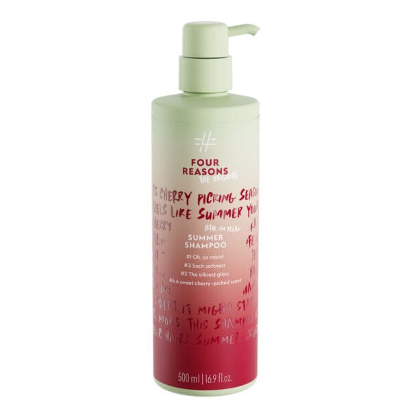 Kosteuttava ja pehmentävä shampoo kesähiuksille