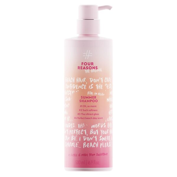 Kosteuttava ja pehmentävä shampoo kesähiuksille