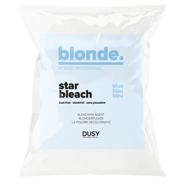 Dusy Professional Star Bleach vaalennusjauhe 500g Pölyämätön vaalennusaine tehokkaaseen hiusten vaalennuskäsittelyyn 500 g pussissa