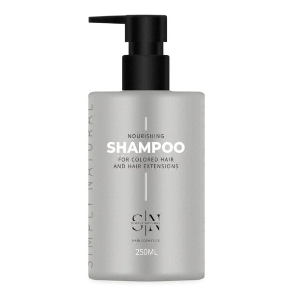 Simply Natural Nourishing Shampoo 250ml Kosteuttava shampoo kaikille hiustyypeille – toimii täydellisesti myös hiustenpidennyksille